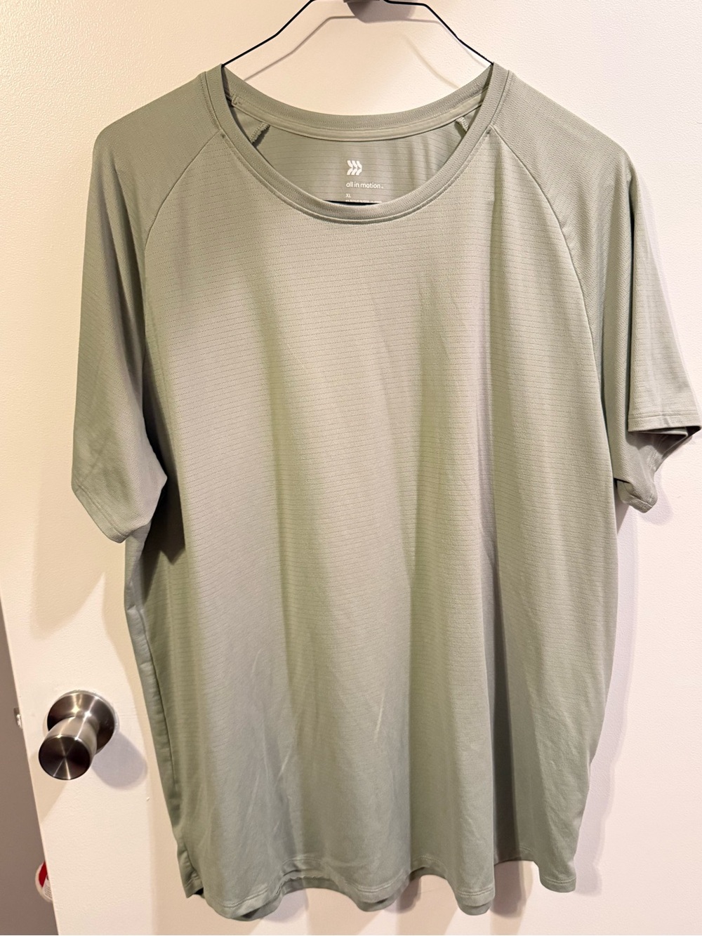 all in motion Men's Short-Sleeve Performance Tee in Sage Green